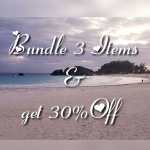 30 % off all bundles of 3!!!